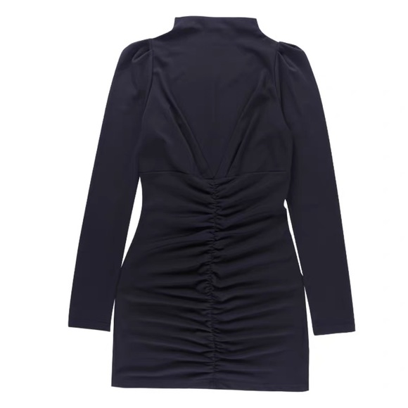 Black Ruched Dress - Picture 1 of 3